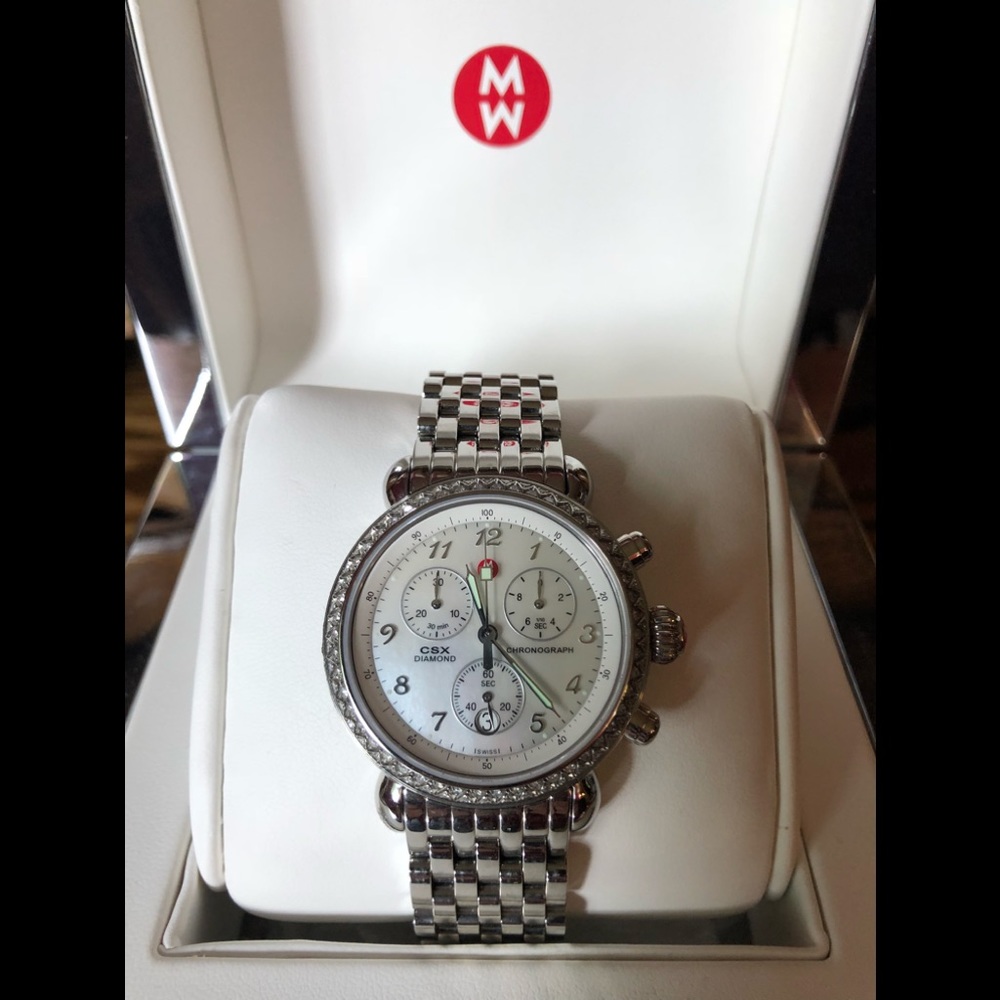 Woman’s Michele CSX-36 Diamond Chronograph watch